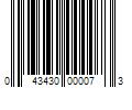 Barcode Image for UPC code 043430000073