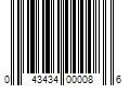 Barcode Image for UPC code 043434000086