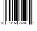 Barcode Image for UPC code 043442000061