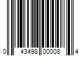 Barcode Image for UPC code 043498000084