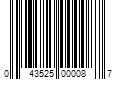 Barcode Image for UPC code 043525000087