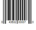 Barcode Image for UPC code 043532000070