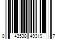 Barcode Image for UPC code 043538493197