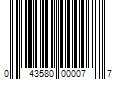 Barcode Image for UPC code 043580000077