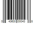 Barcode Image for UPC code 043600000438