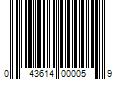 Barcode Image for UPC code 043614000059