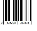 Barcode Image for UPC code 0436200053575