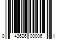 Barcode Image for UPC code 043626000061