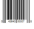 Barcode Image for UPC code 043640000078