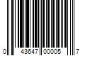 Barcode Image for UPC code 043647000057