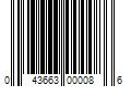 Barcode Image for UPC code 043663000086