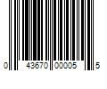 Barcode Image for UPC code 043670000055