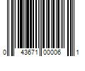 Barcode Image for UPC code 043671000061