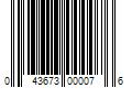 Barcode Image for UPC code 043673000076