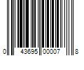 Barcode Image for UPC code 043695000078