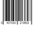 Barcode Image for UPC code 0437030213603