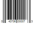 Barcode Image for UPC code 043706000073