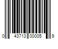 Barcode Image for UPC code 043713000059