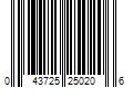 Barcode Image for UPC code 043725250206