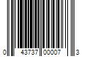 Barcode Image for UPC code 043737000073