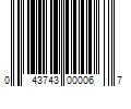 Barcode Image for UPC code 043743000067