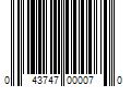 Barcode Image for UPC code 043747000070