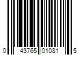 Barcode Image for UPC code 043765010815