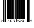 Barcode Image for UPC code 043775000080