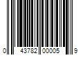 Barcode Image for UPC code 043782000059