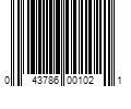 Barcode Image for UPC code 043786001021