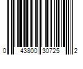 Barcode Image for UPC code 043800307252