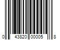 Barcode Image for UPC code 043820000058