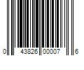 Barcode Image for UPC code 043826000076