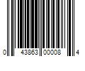 Barcode Image for UPC code 043863000084