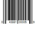 Barcode Image for UPC code 043881000059