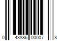 Barcode Image for UPC code 043886000078