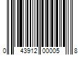 Barcode Image for UPC code 043912000058