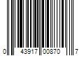 Barcode Image for UPC code 043917008707