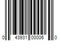 Barcode Image for UPC code 043931000060