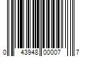 Barcode Image for UPC code 043948000077