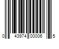 Barcode Image for UPC code 043974000065