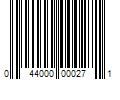 Barcode Image for UPC code 044000000271