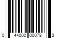 Barcode Image for UPC code 044000000783