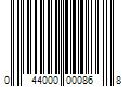 Barcode Image for UPC code 044000000868