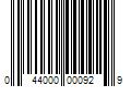 Barcode Image for UPC code 044000000929