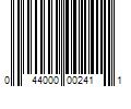 Barcode Image for UPC code 044000002411