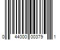 Barcode Image for UPC code 044000003791