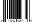 Barcode Image for UPC code 044000006716