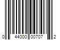 Barcode Image for UPC code 044000007072