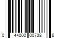 Barcode Image for UPC code 044000007386